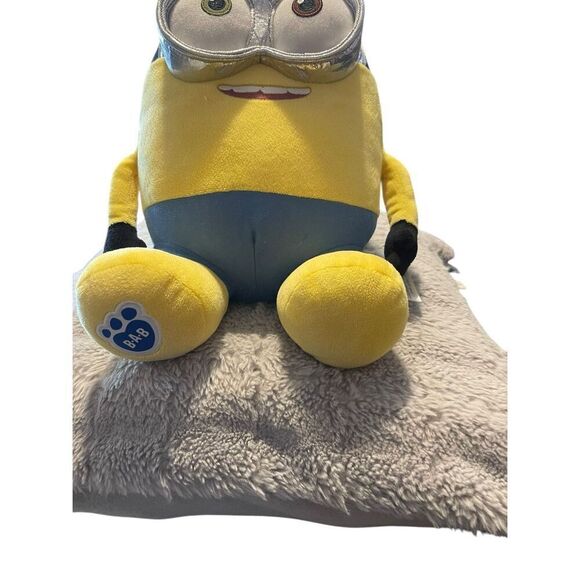 Build A Bear Multicolor Minion Bob Despicable Me Plush Stuffed Toy - Picture 2 of 9
